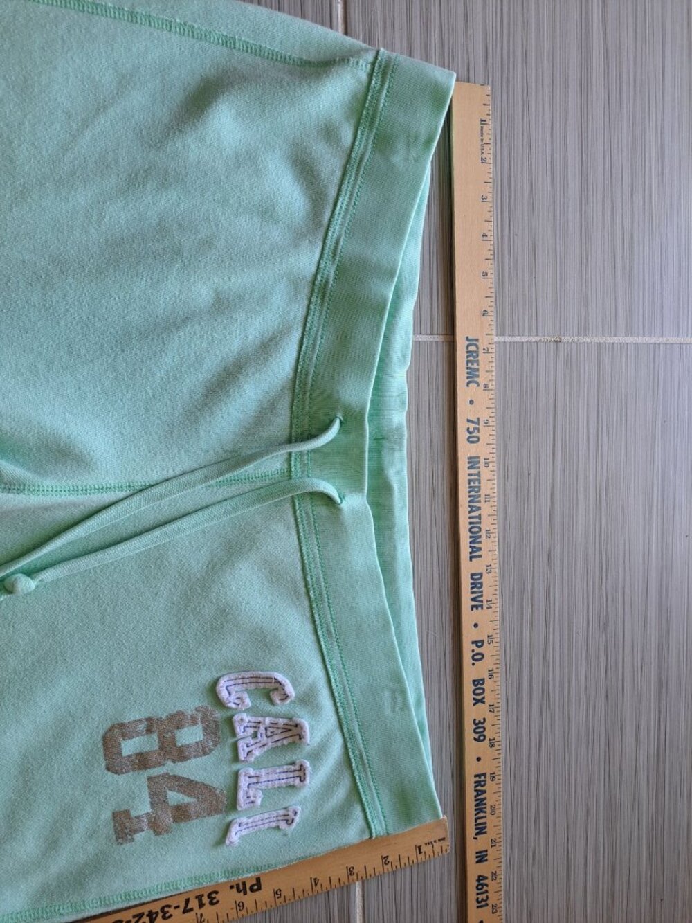 Y2K Mint Green Mossimo Supply Co. Cali 84 Lounge Pants XXL Spell Out College - Picture 9 of 12